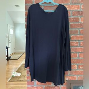 Lauren Ralph Lauren - 2x - Wool Navy Blue Tunic with Slits